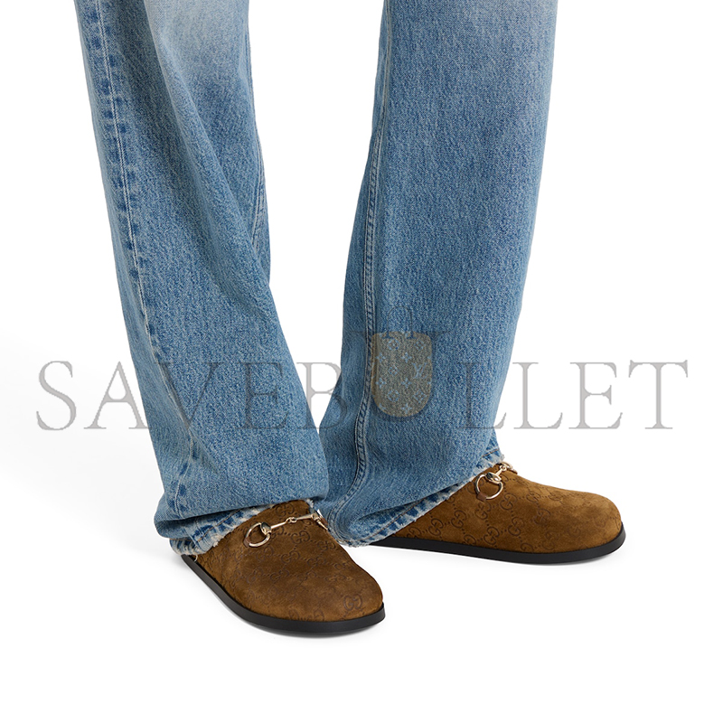 GUCCI WOMEN'S MULE WITH HORSEBIT 855409 GUCCI WOMEN'S MULE WITH HORSEBIT 855409